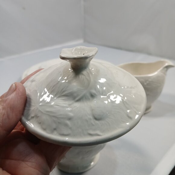 Cuthbertson's Burleigh Davenport Set Of Strawberry  Grape Leaf White Dinnerware - Picture 13 of 16